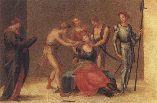 Francesco Granacci The Martyrdom of St.Apollonia oil painting image
